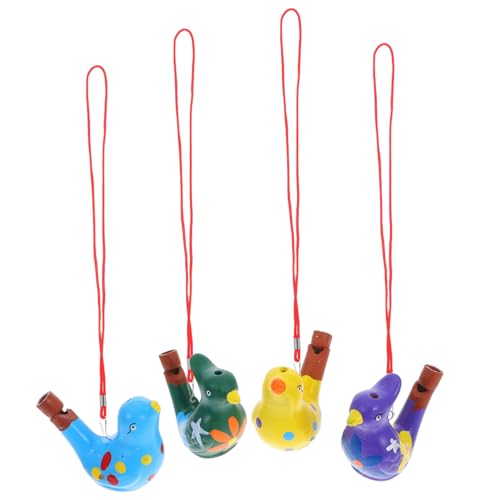 Cabilock Entzückendes Vogelruf-pfeifen-Set 4-teilig Wasser-musikspielzeug Cartoon-pfeifen für Jungen und Mädchen Erwachsene Cabilock Entzückendes Vogelruf-pfeifen-Set 4-teilig Wasser-musikspielzeug Cartoon-pfeifen für Jungen und Mädchen Erwachsene von Cabilock