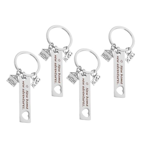 Cabilock Neues Schlüsselanhänger- Zum Einzugsgeschenk Schlüsselanhänger in Hausform Ornament Neues Abenteuer Schlüsselanhänger von Cabilock