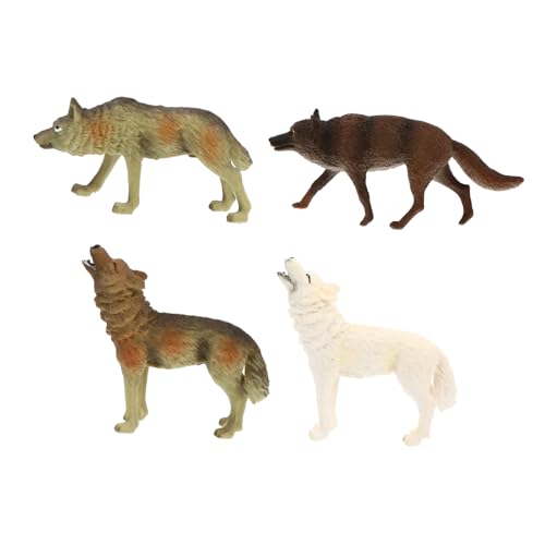 Cabilock 4 Stücke Simulation Spielzeug Kunststoff Wildlife Modelle Desktop Home Dekoration Sicher Für Jungen Und Mädchen von Cabilock