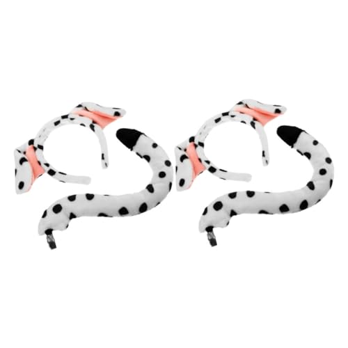 Cabilock 4er-pack Dalmatiner-hundeohren-stirnband-set Weiche Und Bequeme Kopfbedeckung Mit Welpenohren Für Kinder Und Erwachsene Cosplay-zubehör Halloween-kostüme von Cabilock