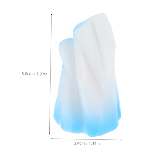 Cabilock 4 Stück Teiliges Miniatur Figuren aus Resin Realistische Mikro Landschaftsornamente für Aquarium und Feengarten Dekoration Kunstharzbasierte Polarlandschaft Miniaturmodelle von Cabilock