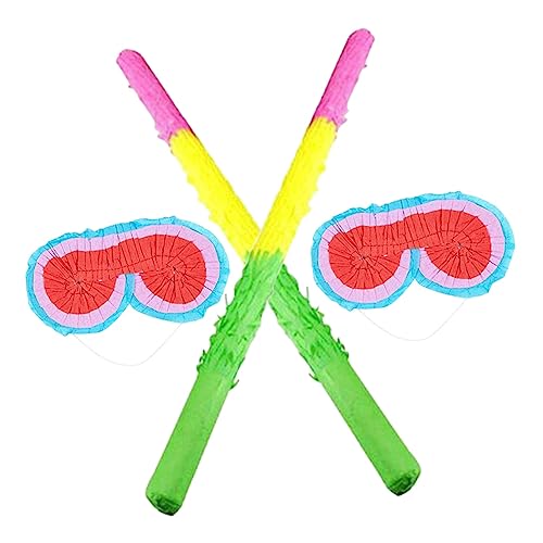 Cabilock 4 Stück Teiliges Set Piñata Sticks mit Augenbinde für Kindergeburtstag Lustige Partydekorationen für Mottopartys Festivals und Feiern Cabilock 4 Stück Teiliges Set Piñata Sticks mit Augenbinde für Kindergeburtstag Lustige Partydekorationen für Mottopartys Festivals und Feiern von Cabilock