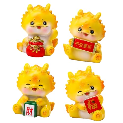 Cabilock 4 Stück Xiaolong-Ornamente Figur Miniatur-Drachen-bastelarbeiten Miniatur-drachenstatuen Mini- -Drachen-Ornamente Plüschtiere Feengarten Zubehör Yellow Naturharz Cabilock 4 Stück Xiaolong-Ornamente Figur Miniatur-Drachen-bastelarbeiten Miniatur-drachenstatuen Mini- -Drachen-Ornamente Plüschtiere Feengarten Zubehör Yellow Naturharz von Cabilock