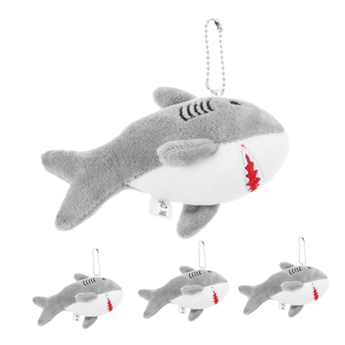 Cabilock 4 Stücke Cartoon Shark Puppe Plüsch Handtaschenanhänger Ausgestopfter Tierschlüsselbund Schlüsselanhänger mit Tierfüllung Hai Stofftier gefüllter Hai Stofftierhai Metall Grau Cabilock 4 Stücke Cartoon Shark Puppe Plüsch Handtaschenanhänger Ausgestopfter Tierschlüsselbund Schlüsselanhänger mit Tierfüllung Hai Stofftier gefüllter Hai Stofftierhai Metall Grau von Cabilock