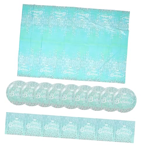 Cabilock Elegantes Happy Birthday-Geschirr – 41-teiliges Glitzer-geschirrset Mit Tellern Servietten Und Tischdecke Cabilock Elegantes Happy Birthday-Geschirr – 41-teiliges Glitzer-geschirrset Mit Tellern Servietten Und Tischdecke von Cabilock