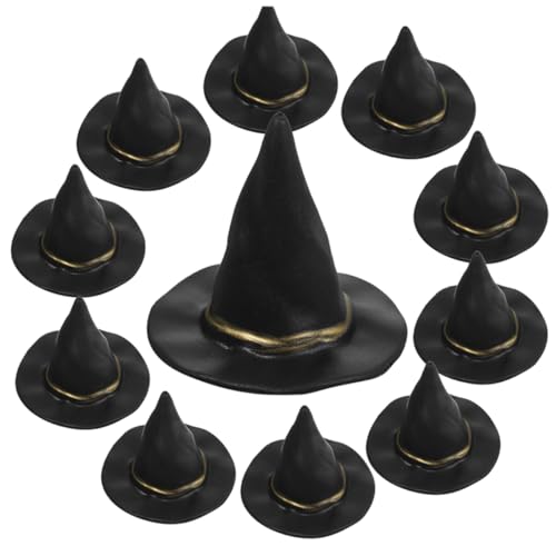 Cabilock 48 Stück Miniatur Hexenhüte Halloween Party Dekoration Kleine Hüte für Kuchen Topper Flaschen Dekoration und Diy Bastelprojekte für Unvergessliche Feiern von Cabilock