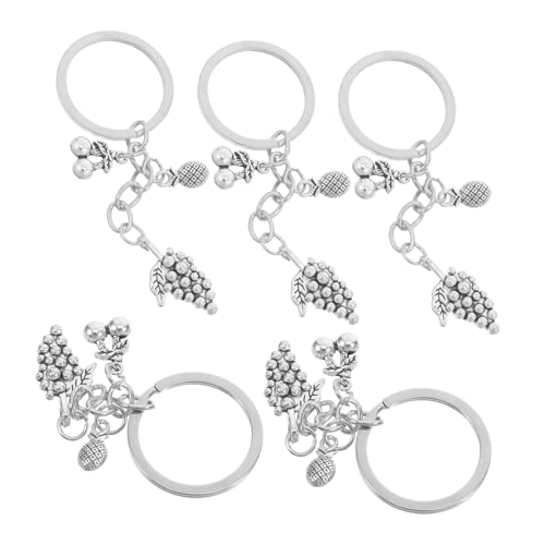 Cabilock 5 Stück Hawaii Schlüsselanhänger Charms im Sommer Thema Fruchtige Anhänger für Erwachsene Vielseitige Schlüsselhalter für Taschen und DIY Bastelprojekte von Cabilock