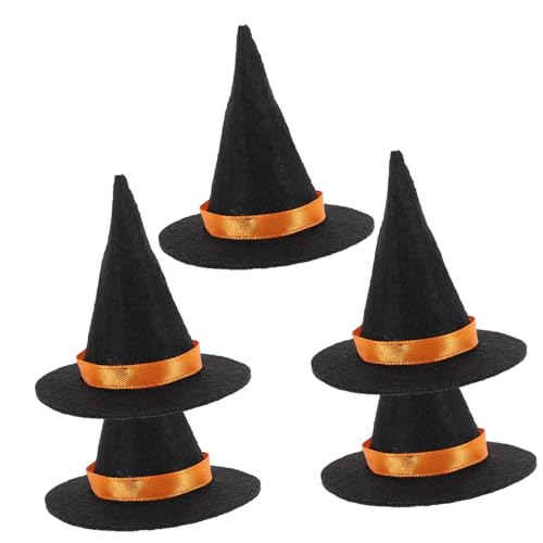 Cabilock 5 Stück Teiliges Mini Hexenhut aus Glattem Formstabilem Material Kleine Halloween Dekoration für Weinflaschen Puppen und Partyaccessoires Schwarz Feststimmung für Halloween Feier Cabilock 5 Stück Teiliges Mini Hexenhut aus Glattem Formstabilem Material Kleine Halloween Dekoration für Weinflaschen Puppen und Partyaccessoires Schwarz Feststimmung für Halloween Feier von Cabilock