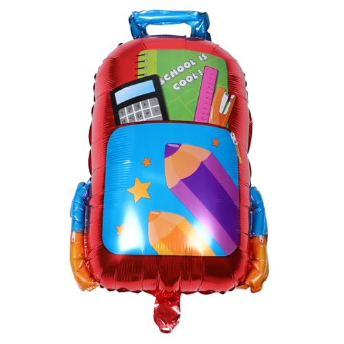 Cabilock 5 Stück Teiliges Schulranzen Ballon aus Aluminiumfolie Kreative Rucksackform Interaktive und Wiederverwendbare Schulanfang Dekoration für Kindergarten und Klassenzimmerfeiern Cabilock 5 Stück Teiliges Schulranzen Ballon aus Aluminiumfolie Kreative Rucksackform Interaktive und Wiederverwendbare Schulanfang Dekoration für Kindergarten und Klassenzimmerfeiern von Cabilock