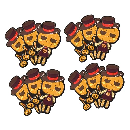 Cabilock 50 Stück Lollipop-Halterkarten Halloween-Süßigkeitenschale Halloween-Aufkleber Halloween Theme Halloween Costumes Lollipop-Karten aus Papier zarte Lutscherkarten Packkarten von Cabilock