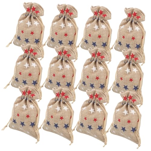 Cabilock 50 Stück Teiliges Leinensäckchen mit Amerikanischer Flagge Kordelzug Geschenktüten für Schmuck Süßigkeiten Party Deko Wiederverwendbare Aufbewahrungstaschen Cabilock 50 Stück Teiliges Leinensäckchen mit Amerikanischer Flagge Kordelzug Geschenktüten für Schmuck Süßigkeiten Party Deko Wiederverwendbare Aufbewahrungstaschen von Cabilock