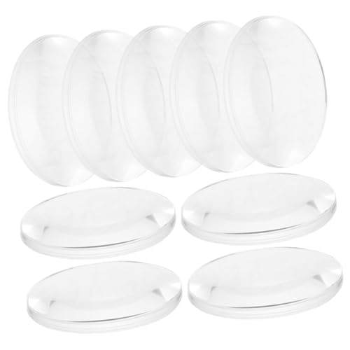 Cabilock 50 Stück Teiliges Transparente Bikonvexe Optische Linsen Langlebige Physik Lernwerkzeuge für Unterricht DIY projekte und Wissenschaftliche Experimente von Cabilock