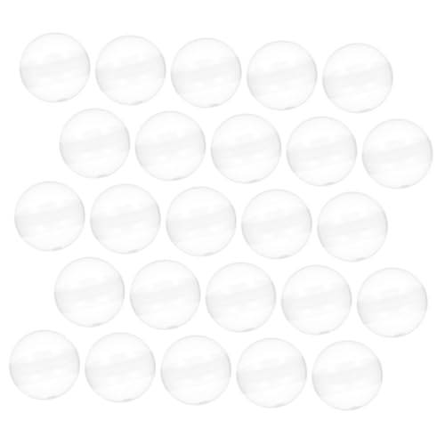 Cabilock 50 Stück Transparente Runde Kunststoffkapseln Kompatibel für Automaten und Greifautomaten Befüllbare Glückskapseln für Partygeschenke DIY Überraschungsbälle Platzsparend und von Cabilock