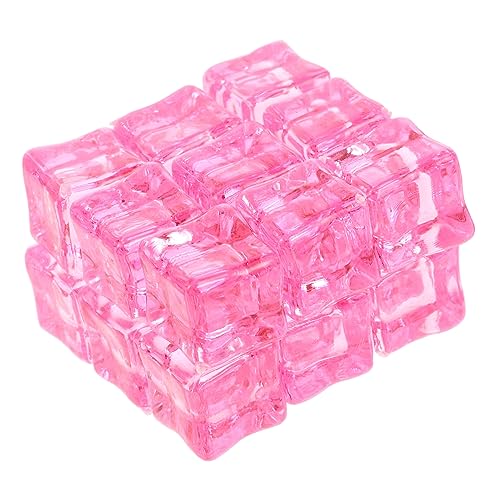 Cabilock 50 Stücke Eimer Cube Gitter Tablett Kunststoff Faux Eiswürfel Rosa Cabilock 50 Stücke Eimer Cube Gitter Tablett Kunststoff Faux Eiswürfel Rosa von Cabilock