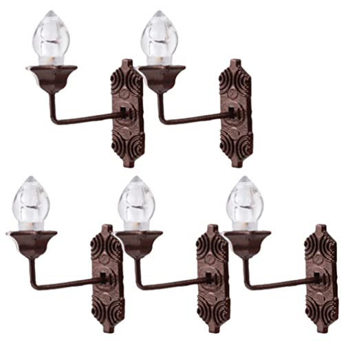 Cabilock 5stücke Miniatur Wandlampe Teiliges Modell Für Dekoration Im Sandtisch Und Puppenhaus Antike Kupferfarbe Mit Warmem Licht Für Miniatur-landschaften Und Kreative Räume Cabilock 5stücke Miniatur Wandlampe Teiliges Modell Für Dekoration Im Sandtisch Und Puppenhaus Antike Kupferfarbe Mit Warmem Licht Für Miniatur-landschaften Und Kreative Räume von Cabilock