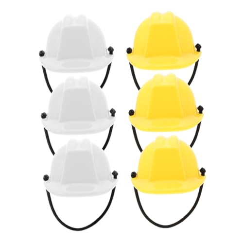 Cabilock 6 Stück Mini Sicherheitshelm Modell für Puppen Bunte Bauhelme für Kreative Bastelprojekte Cake Topper Dekoration für Baustellen für Themenpartys und DIY Zubehör Cabilock 6 Stück Mini Sicherheitshelm Modell für Puppen Bunte Bauhelme für Kreative Bastelprojekte Cake Topper Dekoration für Baustellen für Themenpartys und DIY Zubehör von Cabilock