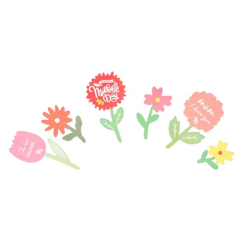 Cabilock 60 Stücke Kuchen Toer Dekorationen Muttertag Boho Papier Topper Kuchen Backen Cupcake Picks Stick Nicht Verformbaren von Cabilock
