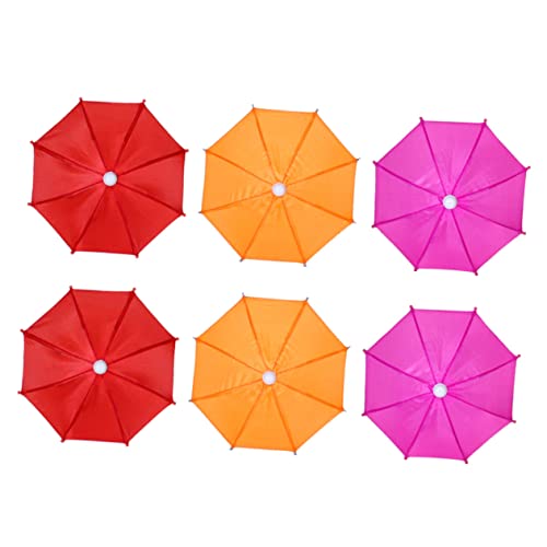 Cabilock 6St Mini- -Regenschirm Mini Regenschirm starker Regenschirm kinderregenschirm regenschirm Mini-Regenschirm-Requisite Mini dekorativer Regenschirm Eisen von Cabilock