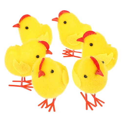 Cabilock Serie Spielzeug 6 Stücke Ostern Küken Plüsch Ornament Huhn Form Ornament Für Wohnzimmer Cabilock Serie Spielzeug 6 Stücke Ostern Küken Plüsch Ornament Huhn Form Ornament Für Wohnzimmer von Cabilock