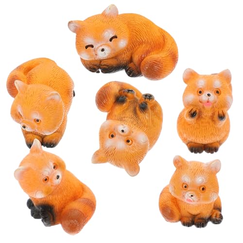 Cabilock 6st Pandas Ausgestopft Hund Figur Matschig Dinosaurierspielzeug Haustier Realistisches Tierdekor Roter Panda Stofftier Mini-roter Panda Kinderspielzeug Lebewesen Tierstatue Harz Cabilock 6st Pandas Ausgestopft Hund Figur Matschig Dinosaurierspielzeug Haustier Realistisches Tierdekor Roter Panda Stofftier Mini-roter Panda Kinderspielzeug Lebewesen Tierstatue Harz von Cabilock
