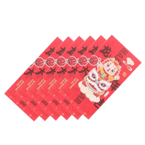Cabilock 6st Roter Umschlag Zum Jahr Des Drachen Mondneujahrsdekorationen Rote Umschläge Frühling Drache Des Neuen Jahres Rote Karte Währung Jahr Dekorationen Rotes Paket Geldpakete Papier Cabilock 6st Roter Umschlag Zum Jahr Des Drachen Mondneujahrsdekorationen Rote Umschläge Frühling Drache Des Neuen Jahres Rote Karte Währung Jahr Dekorationen Rotes Paket Geldpakete Papier von Cabilock