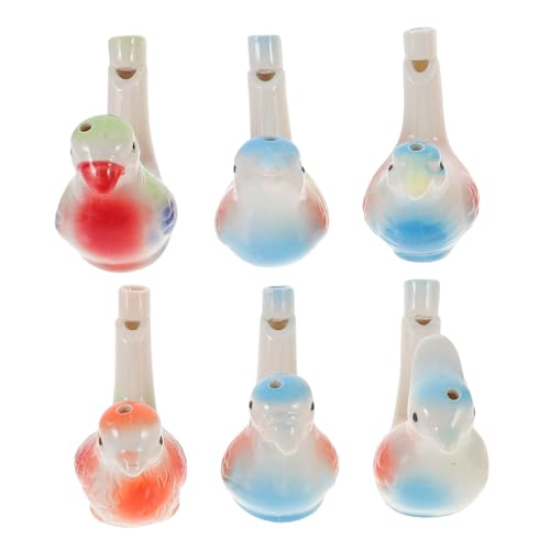 Cabilock 6stücke Teiliges Set Wasser-vogelpfeifen Aus Keramik Lustige Musikalische Spielzeuge Für Kindergeburtstage Und Feiertage Für Kleine Junge Mädchen Mitgebsel von Cabilock