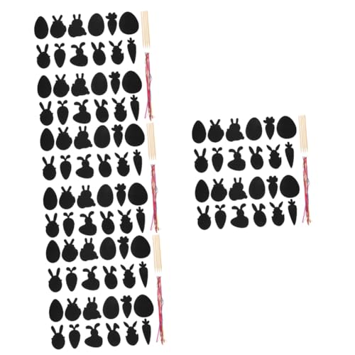 Cabilock 8 Sätze Scratch-Party-Dekoration kinderbeschäftigung Kinder bastelset osterm Kinder kratzen Malerei interaktives Malspielzeug bunt einstellen Außerirdischer schmücken Zeichenpapier von Cabilock
