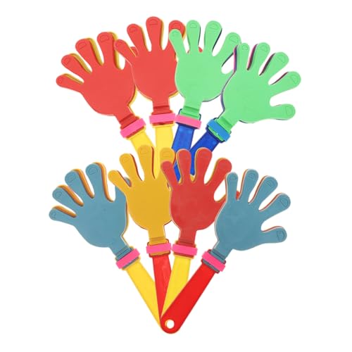Cabilock 8 Stück Bunte Kunststoff Handklatscher Party Geräuschmacher Handklapper für Geburtstagsfeier Sportveranstaltungen Halloween Partyzubehör Langlebig Robust Cabilock 8 Stück Bunte Kunststoff Handklatscher Party Geräuschmacher Handklapper für Geburtstagsfeier Sportveranstaltungen Halloween Partyzubehör Langlebig Robust von Cabilock
