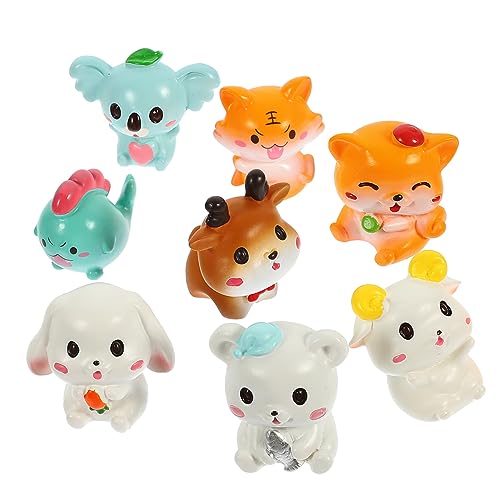 Cabilock 8 Stück Teiliges Miniaturfiguren Tortendeko aus Resin Süße Tierchen für Cupcakes Kuchen und Desserts für Geburtstagsfeiern Tischdeko Cabilock 8 Stück Teiliges Miniaturfiguren Tortendeko aus Resin Süße Tierchen für Cupcakes Kuchen und Desserts für Geburtstagsfeiern Tischdeko von Cabilock
