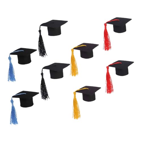 Cabilock 8 Stück Teiliges Set Mini Doktorhut Dekoration Bunte Multipurpose Kappen für Flaschen Puppen und Bastelbedarf Kleine Abschlusskappen für Party und Tischdeko für Graduationsfeiern Cabilock 8 Stück Teiliges Set Mini Doktorhut Dekoration Bunte Multipurpose Kappen für Flaschen Puppen und Bastelbedarf Kleine Abschlusskappen für Party und Tischdeko für Graduationsfeiern von Cabilock