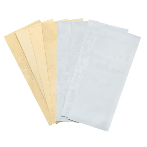 Cabilock 8 Teiliges Experimentelles Kupfer Zink Blatt Wissenschaftliche Experimente Reflektierendes Papier Silberner Karton Vernickelungslösung Experimentierset Prägefolie von Cabilock
