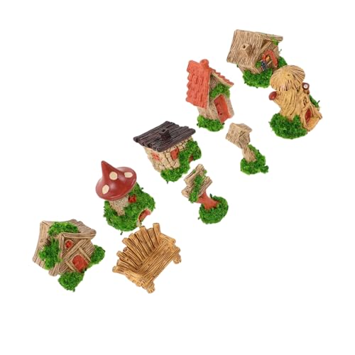 Cabilock 9 Stück Teiliges Miniatur Bausatz mit Baumstumpfhaus Miniatur Holzstuhl und Handgefertigte Ornamente für DIY Mikrolandschaft für Schreibtisch und Bücherregal Dekoration Cabilock 9 Stück Teiliges Miniatur Bausatz mit Baumstumpfhaus Miniatur Holzstuhl und Handgefertigte Ornamente für DIY Mikrolandschaft für Schreibtisch und Bücherregal Dekoration von Cabilock