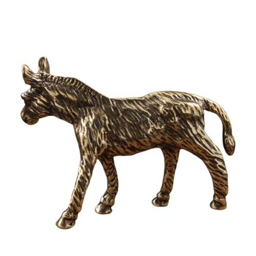 Cabilock Antike Messing Esel Figur Stehend Detailliertes Miniatur Modell für Wohnkultur Mikro-Landschaft Schreibtischdekoration Cabilock Antike Messing Esel Figur Stehend Detailliertes Miniatur Modell für Wohnkultur Mikro-Landschaft Schreibtischdekoration von Cabilock