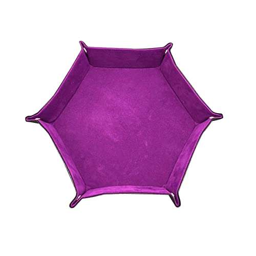 Cabilock Elegante Pu Leder Würfel Tablett Lagerung Box Hexagon Würfel Für Gaming von Cabilock