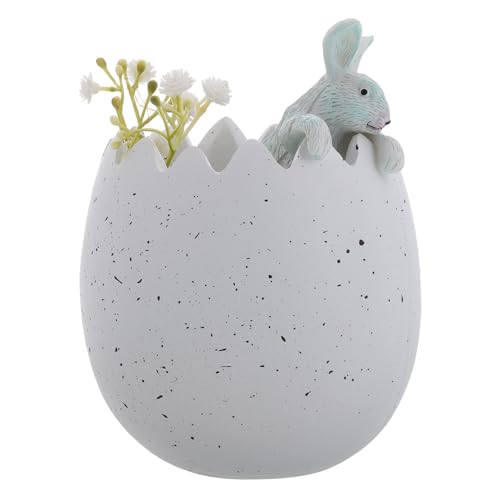Cabilock Blumentopf mit zerbrochener Muschel Eier Blumenkübel Pflanzgefäß Hase Pflanztopf Hase Süße Hase Figur ostergeschenke Osterblumentöpfe Frühlingshasenfiguren Osterei-Figur Harz Weiß Cabilock Blumentopf mit zerbrochener Muschel Eier Blumenkübel Pflanzgefäß Hase Pflanztopf Hase Süße Hase Figur ostergeschenke Osterblumentöpfe Frühlingshasenfiguren Osterei-Figur Harz Weiß von Cabilock