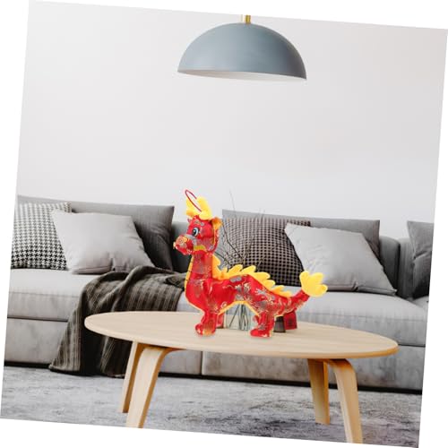 Cabilock Chinesischer Neujahrs Drache Kuscheltier Rotes Maskottchen Plüschfigur Glücksbringer für Party Dekoration Cabilock Chinesischer Neujahrs Drache Kuscheltier Rotes Maskottchen Plüschfigur Glücksbringer für Party Dekoration von Cabilock