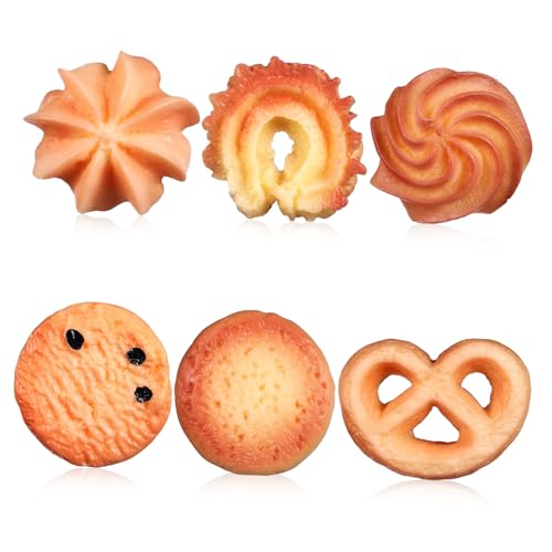 Cabilock Realistische Fake Cookies 6 Stück Künstliche Keks-Requisiten Für Dekorationen Und Fotografie von Cabilock