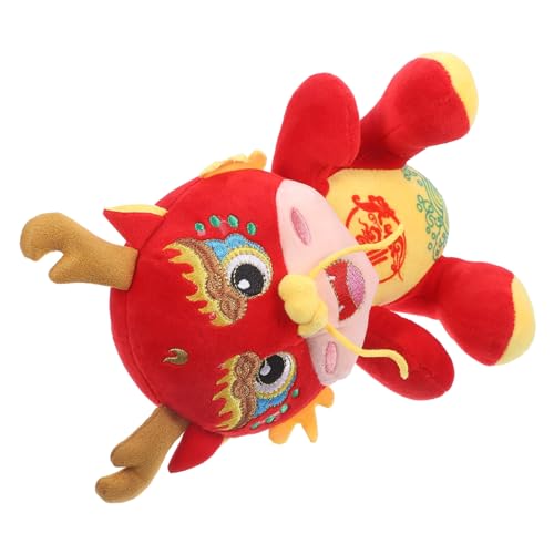 Cabilock Drachenpuppe ausgestopfter Drache Drachen-Neujahrsspielzeug Drache Stoffpuppe Drache gefülltes Puppenspielzeug Plüsch-Drachenspielzeug Plüschdrache PP Baumwolle rot Cabilock Drachenpuppe ausgestopfter Drache Drachen-Neujahrsspielzeug Drache Stoffpuppe Drache gefülltes Puppenspielzeug Plüsch-Drachenspielzeug Plüschdrache PP Baumwolle rot von Cabilock