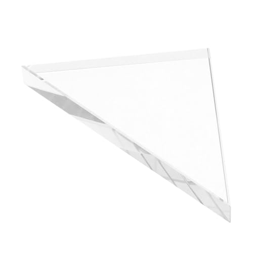 Cabilock Dreieckiges Glasprisma Optisches Prisma Transparent für Physikunterricht Optische Experimente Schulklasse Präzises Glas Langlebig Langlebiges Material von Cabilock