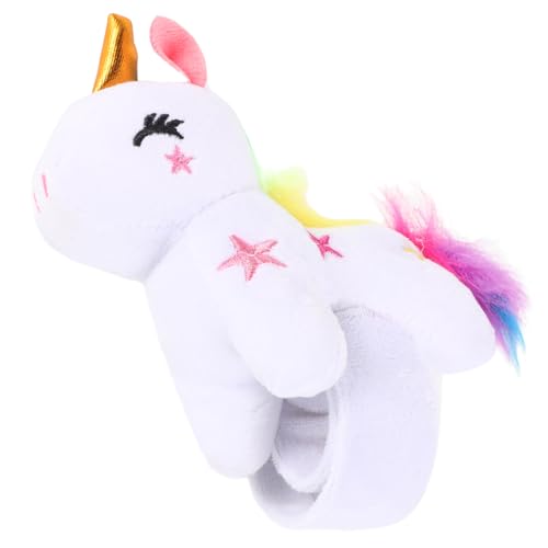 Cabilock Einhorn Plüsch Slap Armband Süßes Gefülltes Einhorn Armband für Partys Geburtstagsgeschenke oder Dekoration Bequem und Langlebig und Einhorn von Cabilock