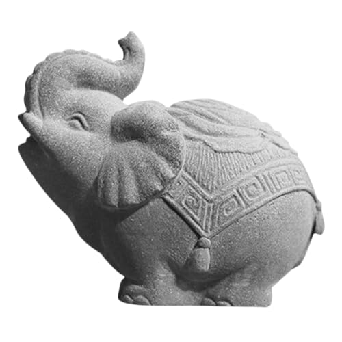 Cabilock Glücks-Elefanten-Figur Kreatives Sandstein-Handwerk Elefanten-Ornament Für Die Inneneinrichtung Cabilock Glücks-Elefanten-Figur Kreatives Sandstein-Handwerk Elefanten-Ornament Für Die Inneneinrichtung von Cabilock