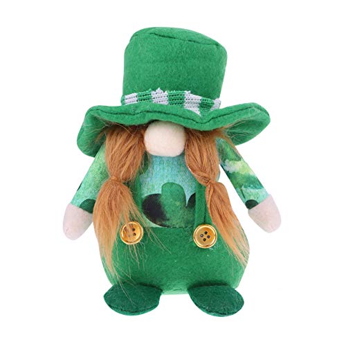 Cabilock St Patrick Day GNOME Spielzeug Plüsch Puppe Dekoration Ostern Puppe Grün Hut Für Und Party von Cabilock