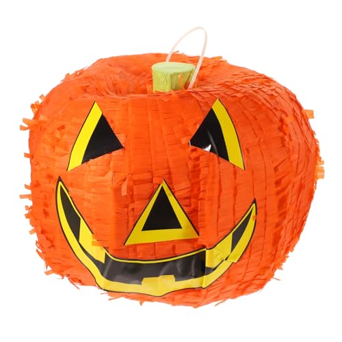 Cabilock Faltbare Halloween Pinata Kürbis Deko Pinata Partydekoration Wiederverwendbar für Süßigkeitenfüllung Kinderzimmer Dekoration Spaßiges Interaktives Partyspiel von Cabilock