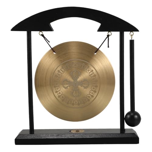 Cabilock Feng Shui Messing Gong mit Stand Chinesisches Dekorationsinstrument für Zuhause und Büro Fördert und Wohlstand Einzigartiges Design für Meditation Cabilock Feng Shui Messing Gong mit Stand Chinesisches Dekorationsinstrument für Zuhause und Büro Fördert und Wohlstand Einzigartiges Design für Meditation von Cabilock