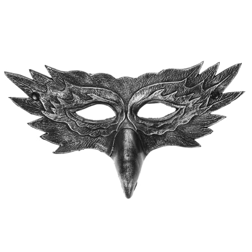 Cabilock Flügelmaske Maskerademaske Halbmaske Partyzubehör Maske Kostüm Augenmaske Halloween Maske Cosplay Masken Für Erwachsene Wiederverwendbare Maske Halloween Halbaugenmaske von Cabilock