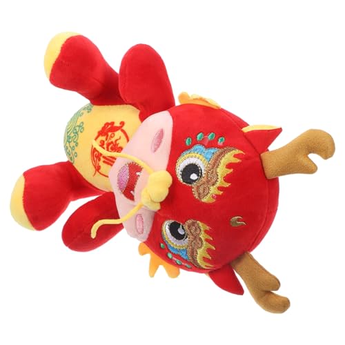 Cabilock Fulong-Puppe Drachenpuppe ausgestopfter Drache Drachen-Plüschtier Drache gefülltes Puppenspielzeug Chinesisches Neujahrsdrache-Plüschtier PP Baumwolle rot Cabilock Fulong-Puppe Drachenpuppe ausgestopfter Drache Drachen-Plüschtier Drache gefülltes Puppenspielzeug Chinesisches Neujahrsdrache-Plüschtier PP Baumwolle rot von Cabilock