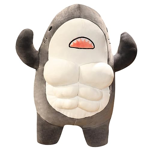 Cabilock Gefüllte Haipuppe Realistisches Plüschtier Mit Design Kuscheltier Für Stofftier Kissen Für Jungen Und Grauer Hai Perfektes Für Gemütliche Nächte von Cabilock