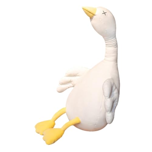 Cabilock Gefüllte Schwan Plüschpuppe Weiches Gänsekissen Süßes Stofftier Für Dekoratives Plüschtier Für Wohnzimmer Schlafzimmer Und Auto von Cabilock