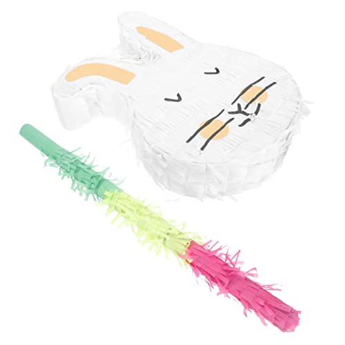 Cabilock Hängende Osterhasen Piñata aus Aluminiumfolie Teiliges mit Stab Niedliche Kindergeburtstags und Osterparty Deko Festliche Gastgeschenke für Fröhliche Feiern von Cabilock
