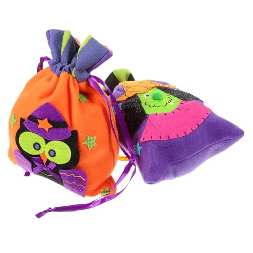 Cabilock Halloween Kürbis Geschenktaschen Zugband Süßigkeitstaschen Robuste Waschbare Stoffbeutel Für Halloween Party Dekoration Und Trick Treat von Cabilock